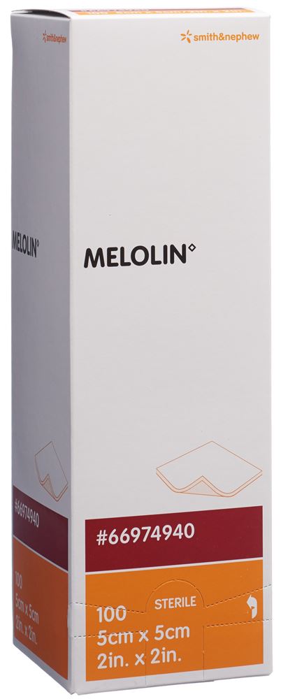 MELOLIN Wundkompressen 5x5cm steril 100 Stk
