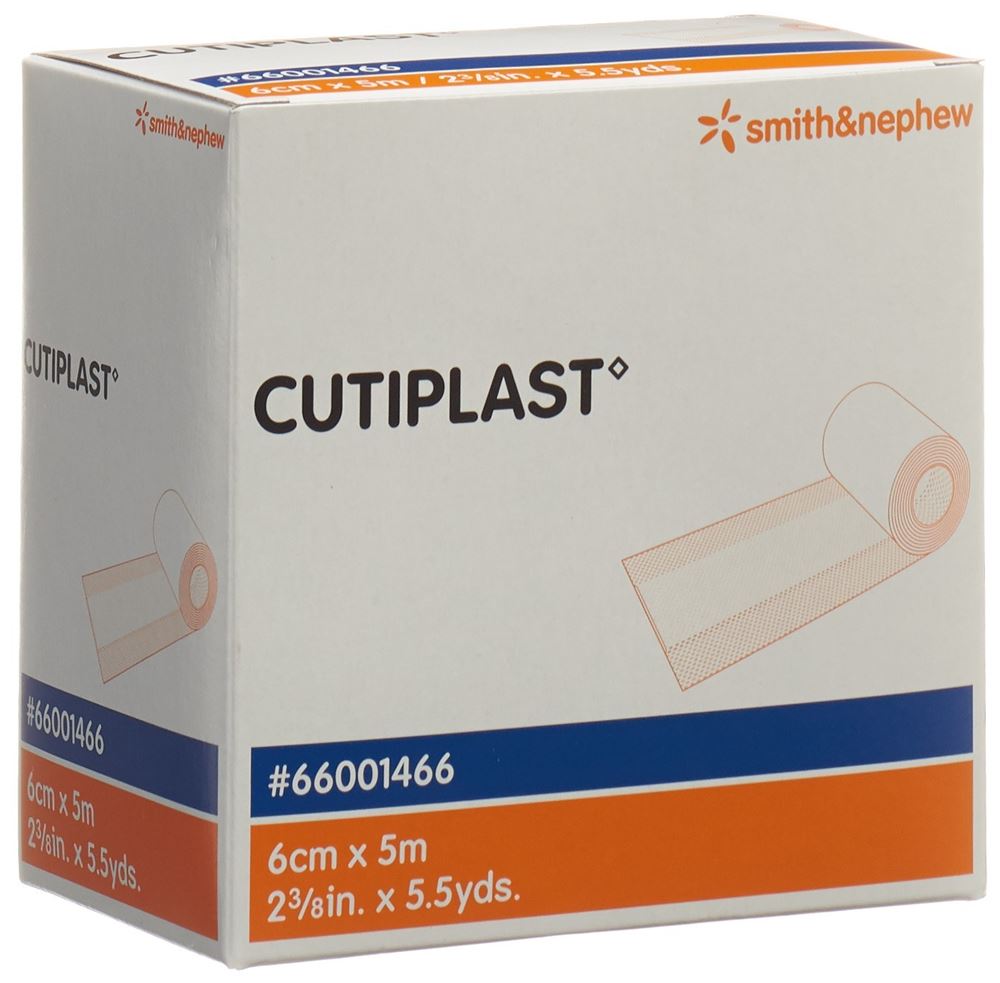 CUTIPLAST METERWARE Vliesstoffverband 6cmx5m weiss