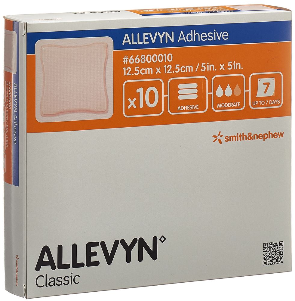 ALLEVYN ADHESIVE Wundverband 12.5x12.5cm 10 Stk