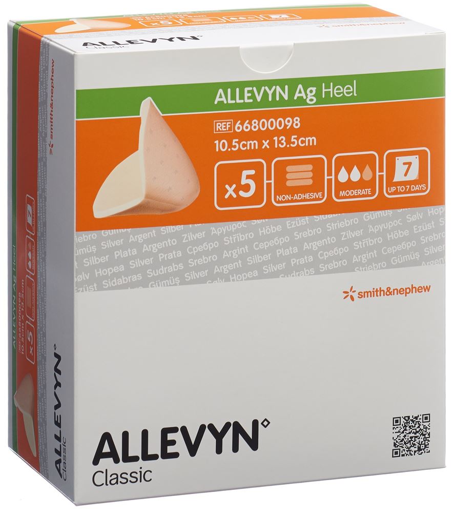 ALLEVYN AG HEEL Wundverband 5 Stk