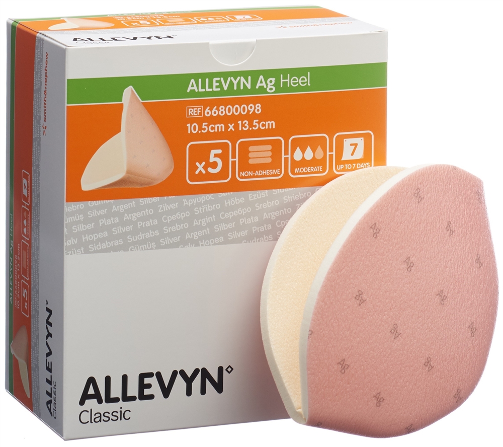 ALLEVYN AG HEEL Wundverband 5 Stk