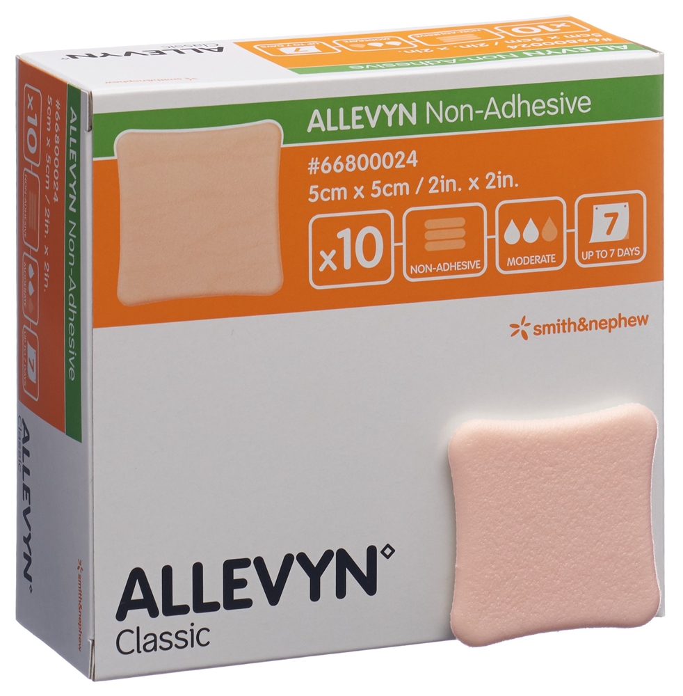 ALLEVYN NON-ADH Wundverband 5x5cm 10 Stk