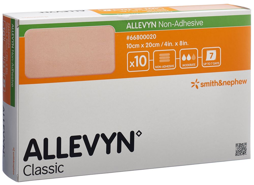 ALLEVYN NON-ADH Wundverband 10x20cm 10 Stk