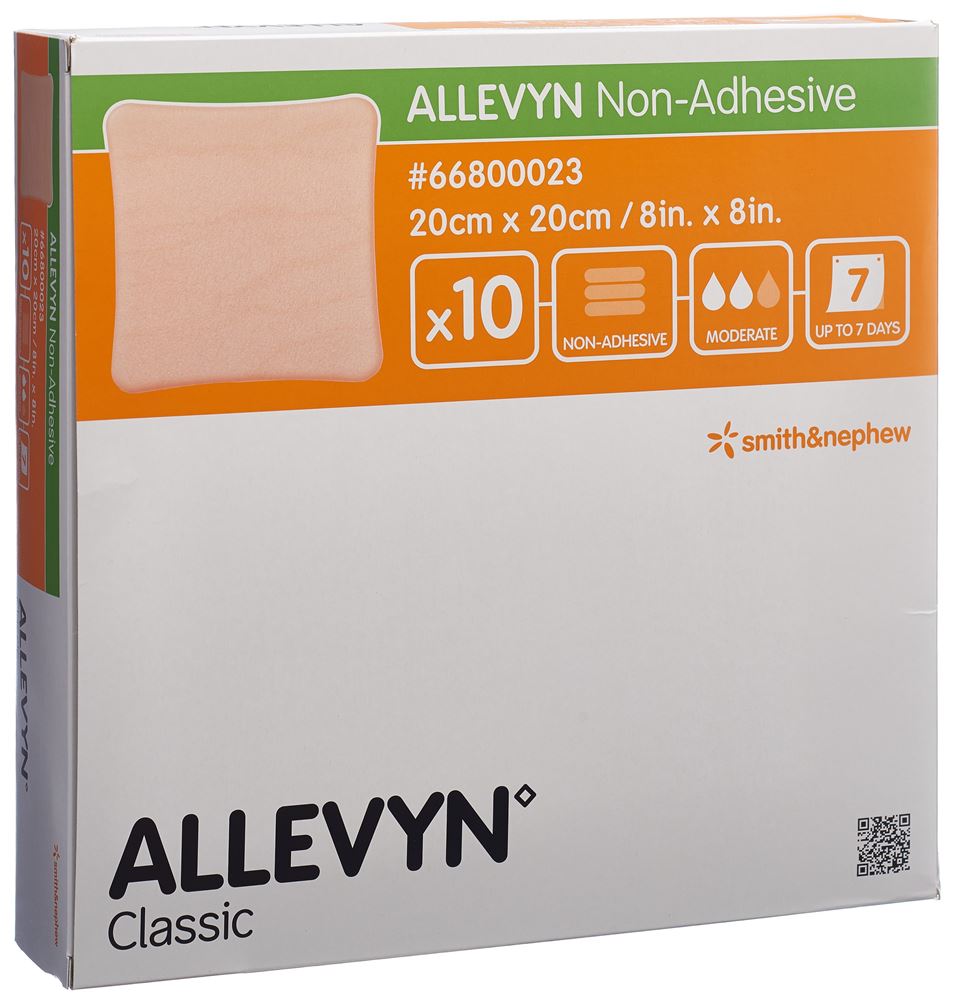 ALLEVYN NON-ADH Wundverband 20x20cm 10 Stk
