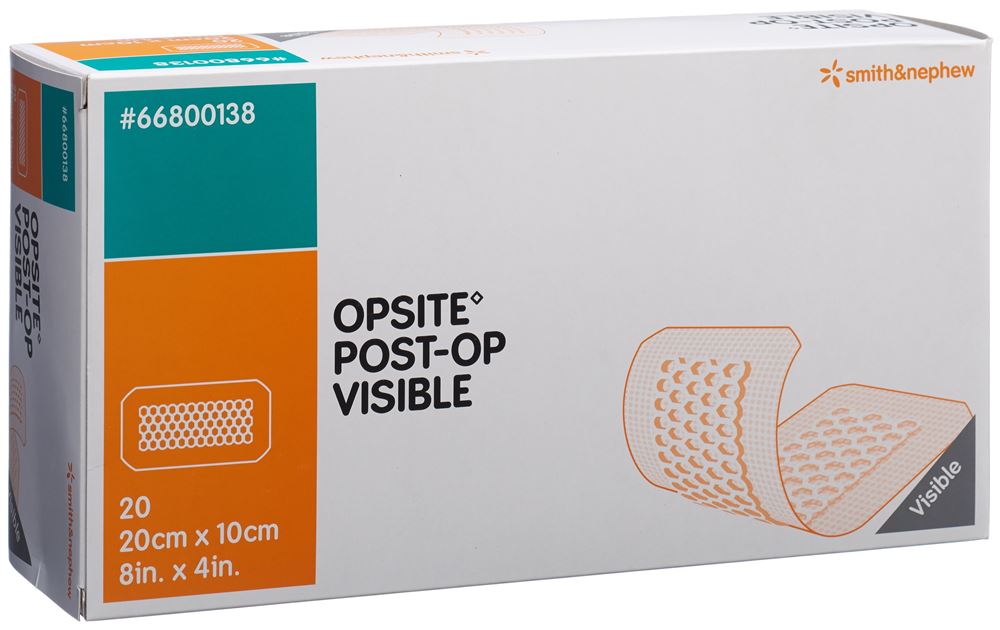 OPSITE POST OP VISIBLE Wundverb 20x10cm 20 Stk