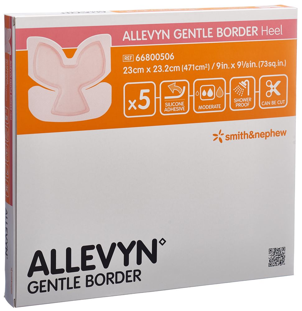 ALLEVYN GB HEEL 23x23.2cm 5 Stk