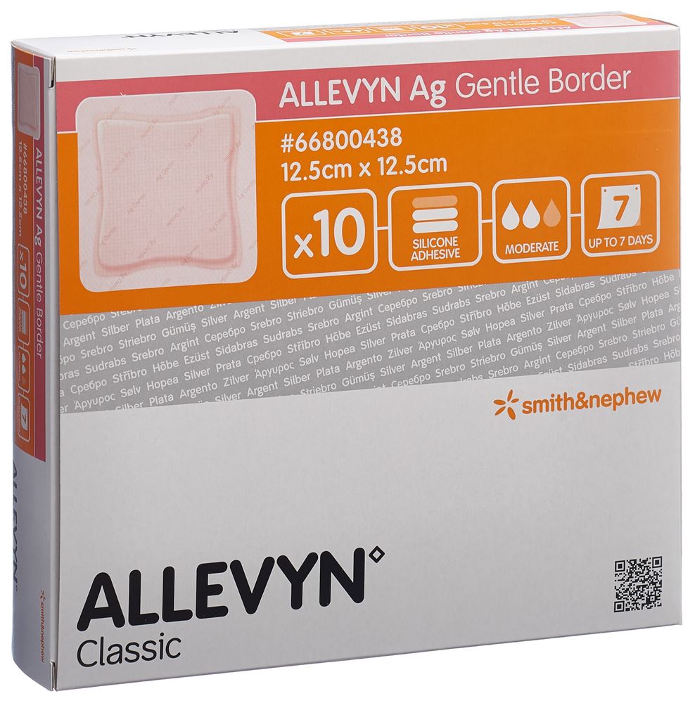 ALLEVYN AG GB Wundverband 12.5x12.5cm 10 Stk