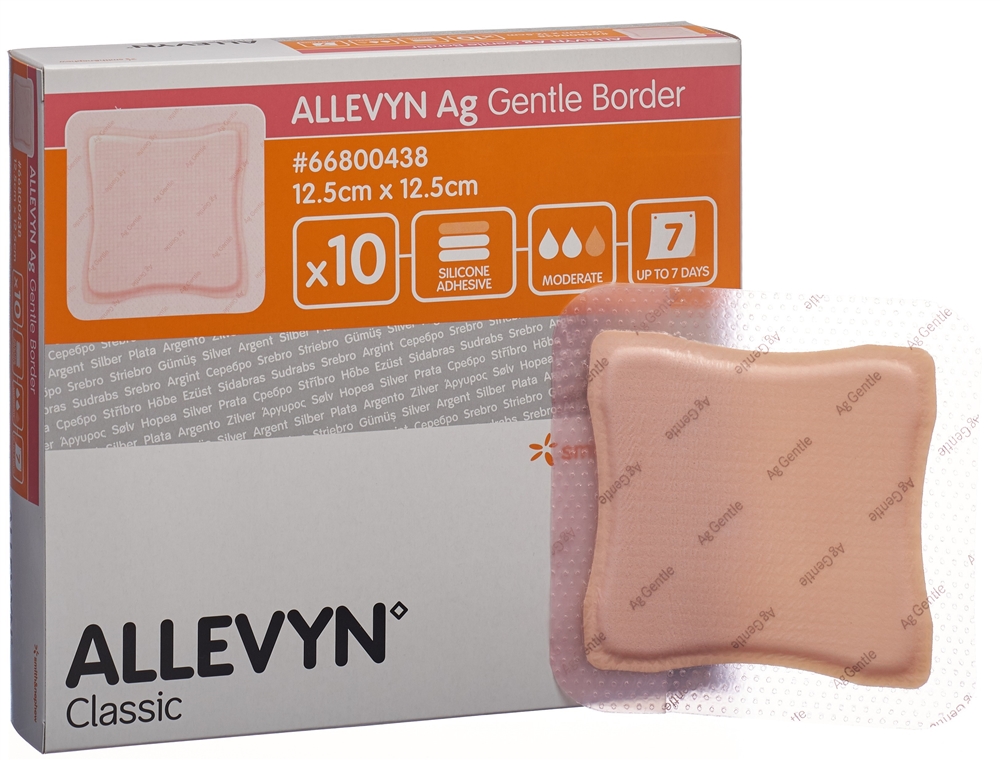 ALLEVYN AG GB Wundverband 12.5x12.5cm 10 Stk
