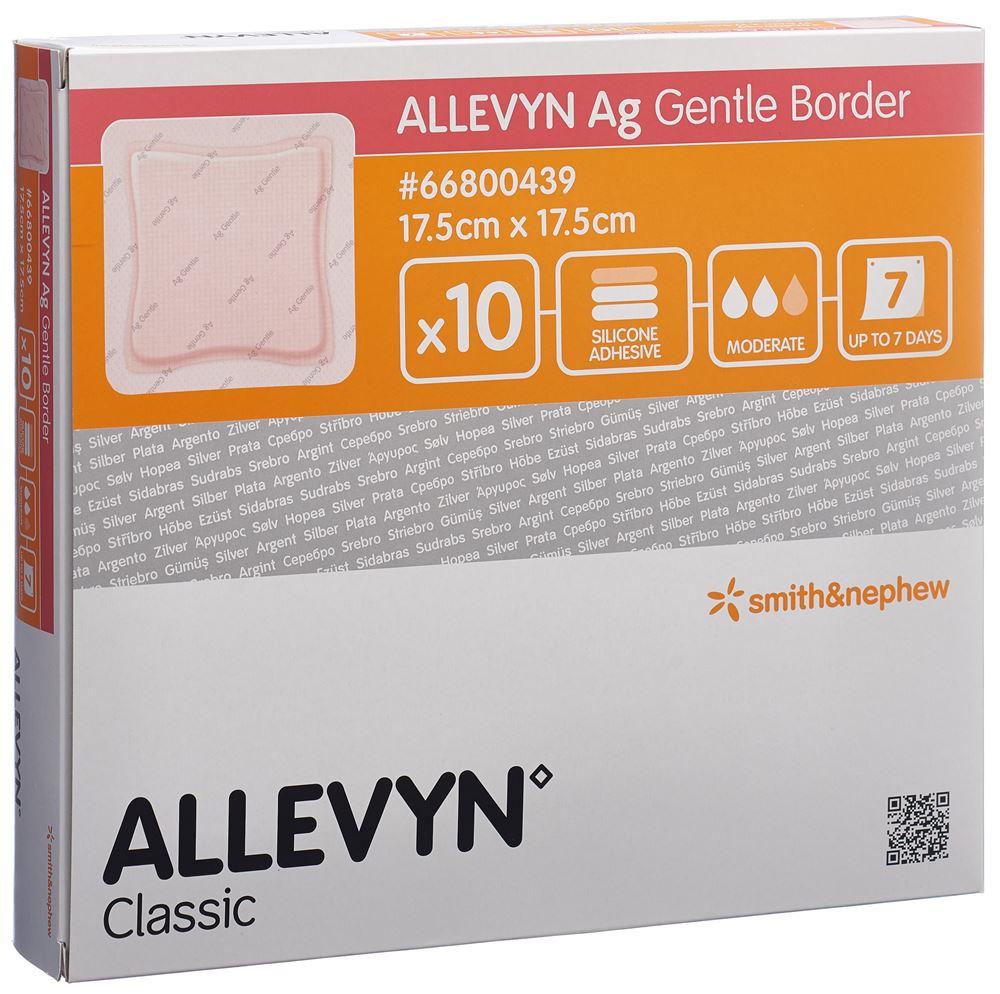 ALLEVYN AG GB Wundverband 17.5x17.5cm 10 Stk