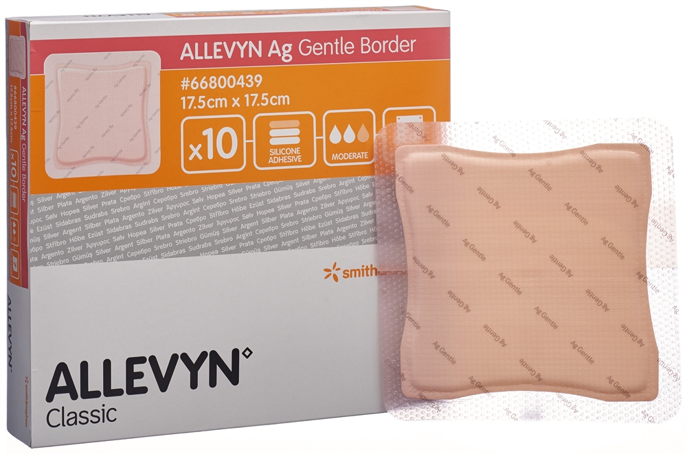 ALLEVYN AG GB Wundverband 17.5x17.5cm 10 Stk