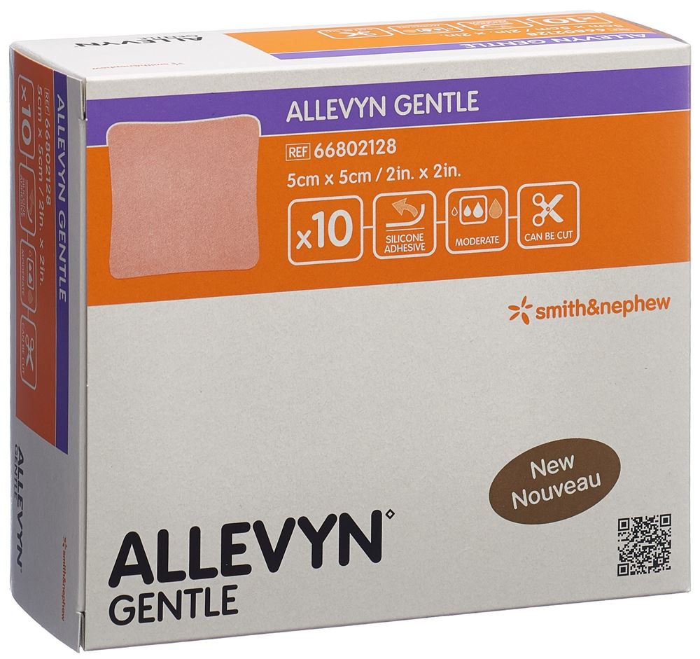 ALLEVYN GENTLE Wundverband 5x5cm 10 Stk