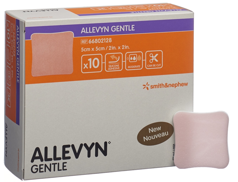 ALLEVYN GENTLE Wundverband 5x5cm 10 Stk