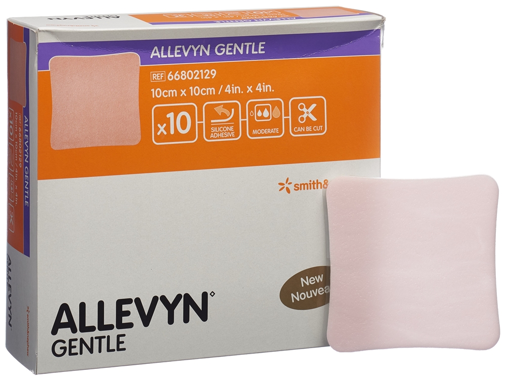 ALLEVYN GENTLE Wundverband 10x10cm 10 Stk