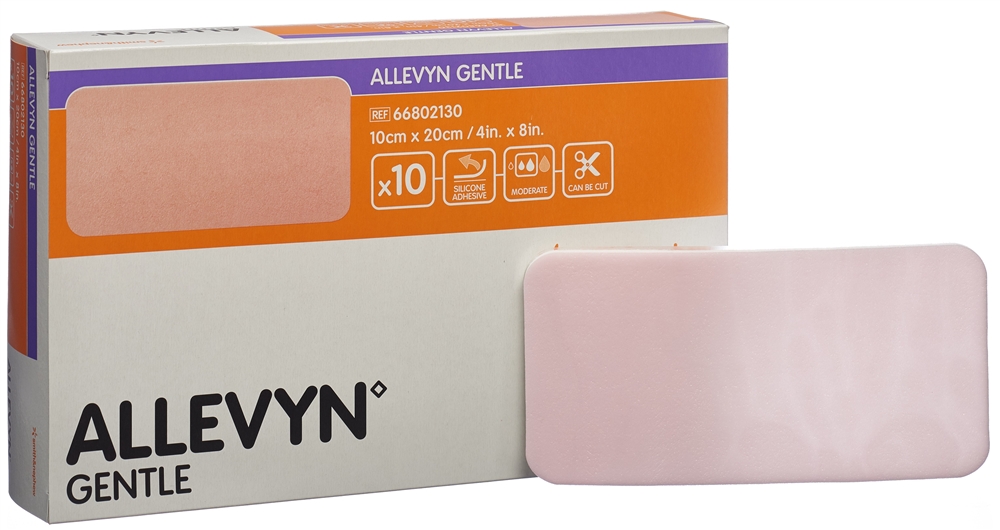 ALLEVYN GENTLE Wundverband 10x20cm 10 Stk
