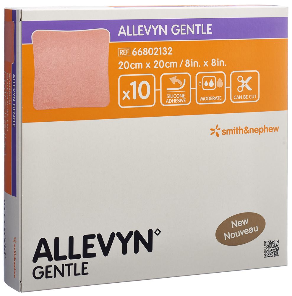ALLEVYN GENTLE Wundverband 20x20cm 10 Stk