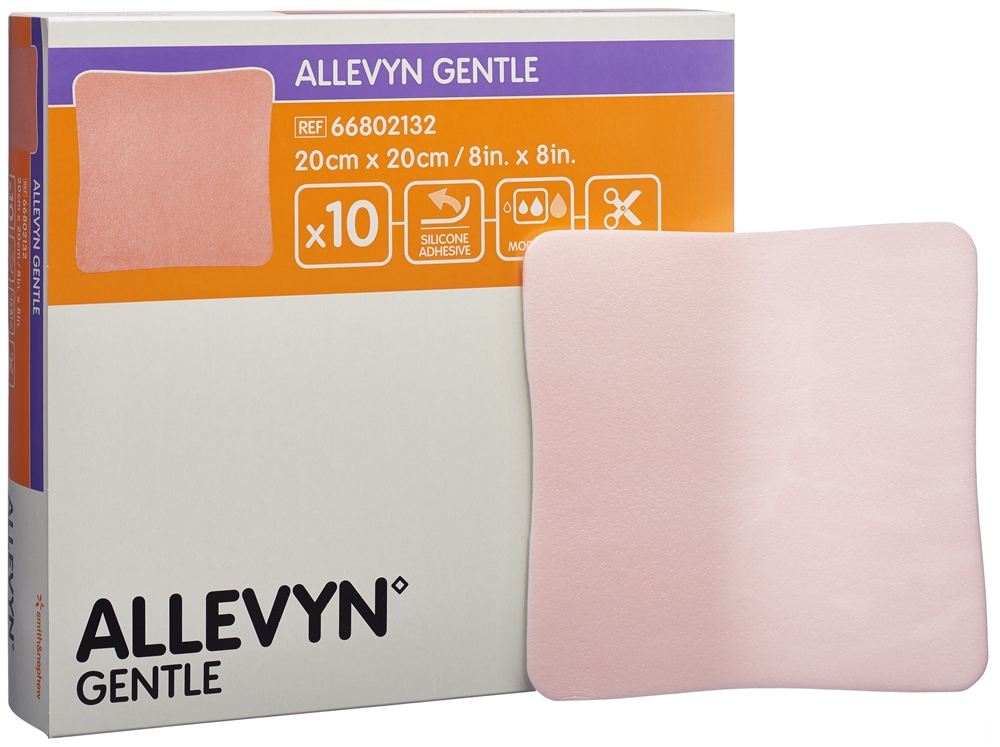 ALLEVYN GENTLE Wundverband 20x20cm 10 Stk
