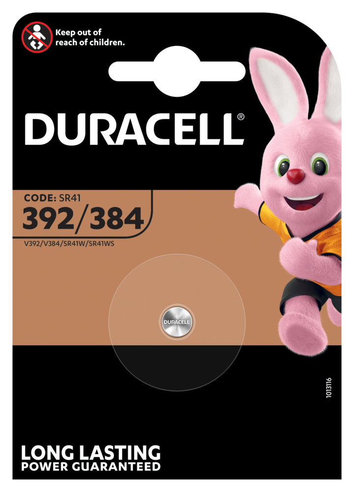 DURACELL Batt 392/384/SR41/AG3 1.55 B1
