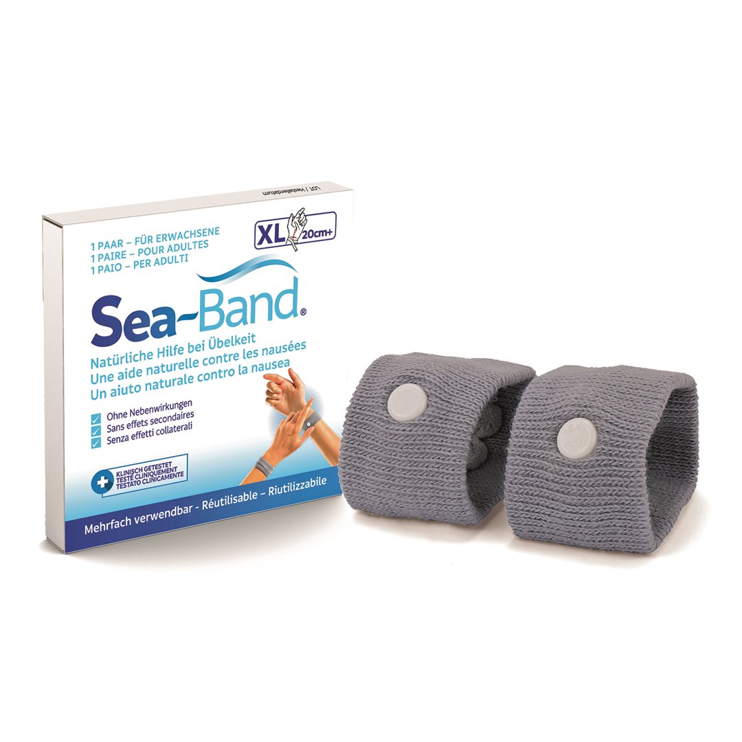 SEA-BAND Akupressurband XL Erw grau 1 Paar