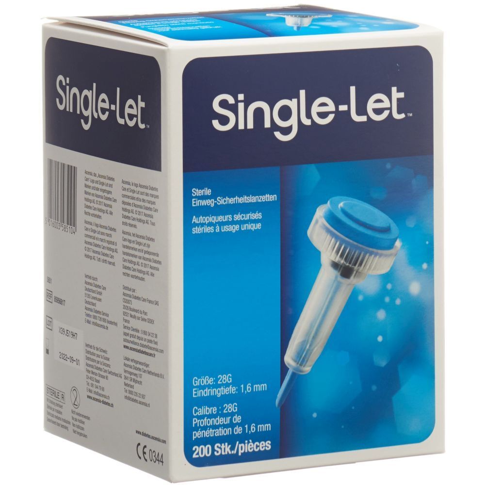 SINGLE-LET Einmalstechhilfe 200 Stk