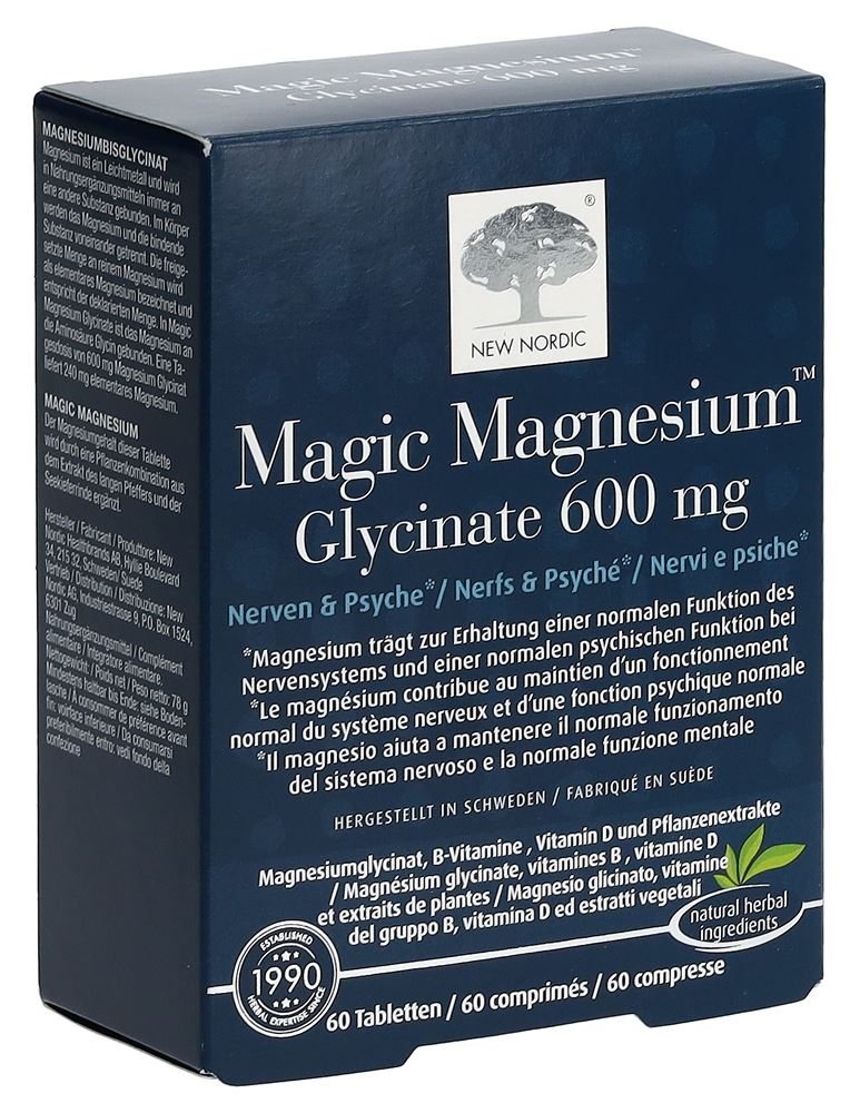 NEW NORDIC Magic Magnesium Glycinate Tabl 60 Stk