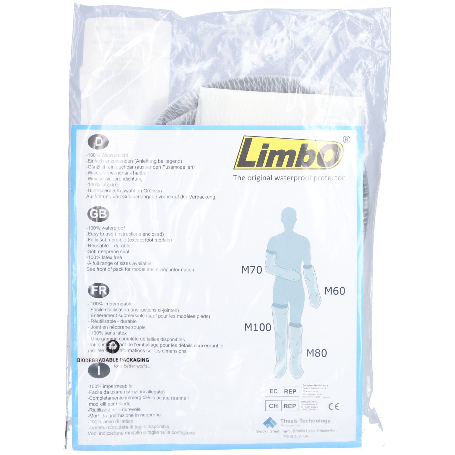 LIMBO Badeschutz 73cm Unterschenkel Erwachsene