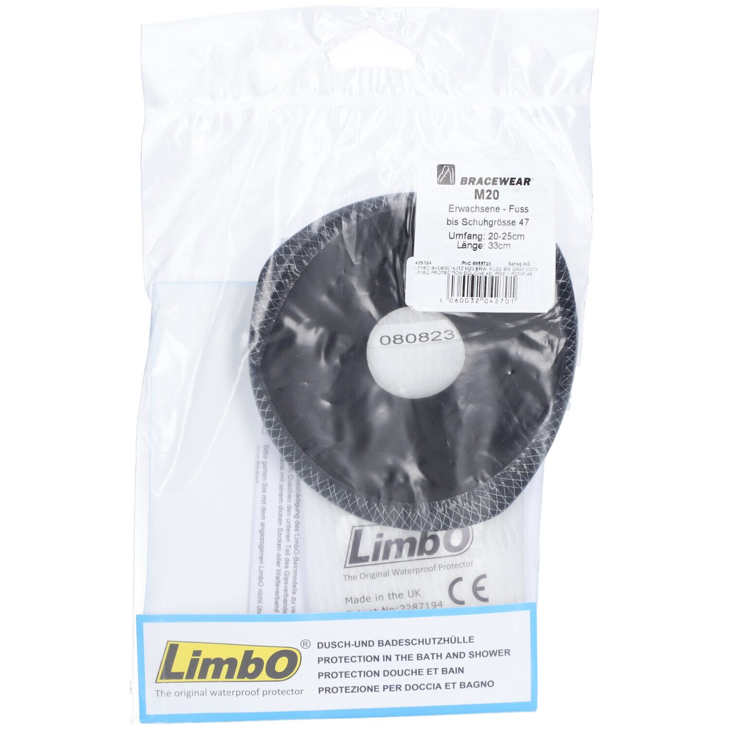 LIMBO Badeschutz 33cm Fuss < 46 Erwachsene