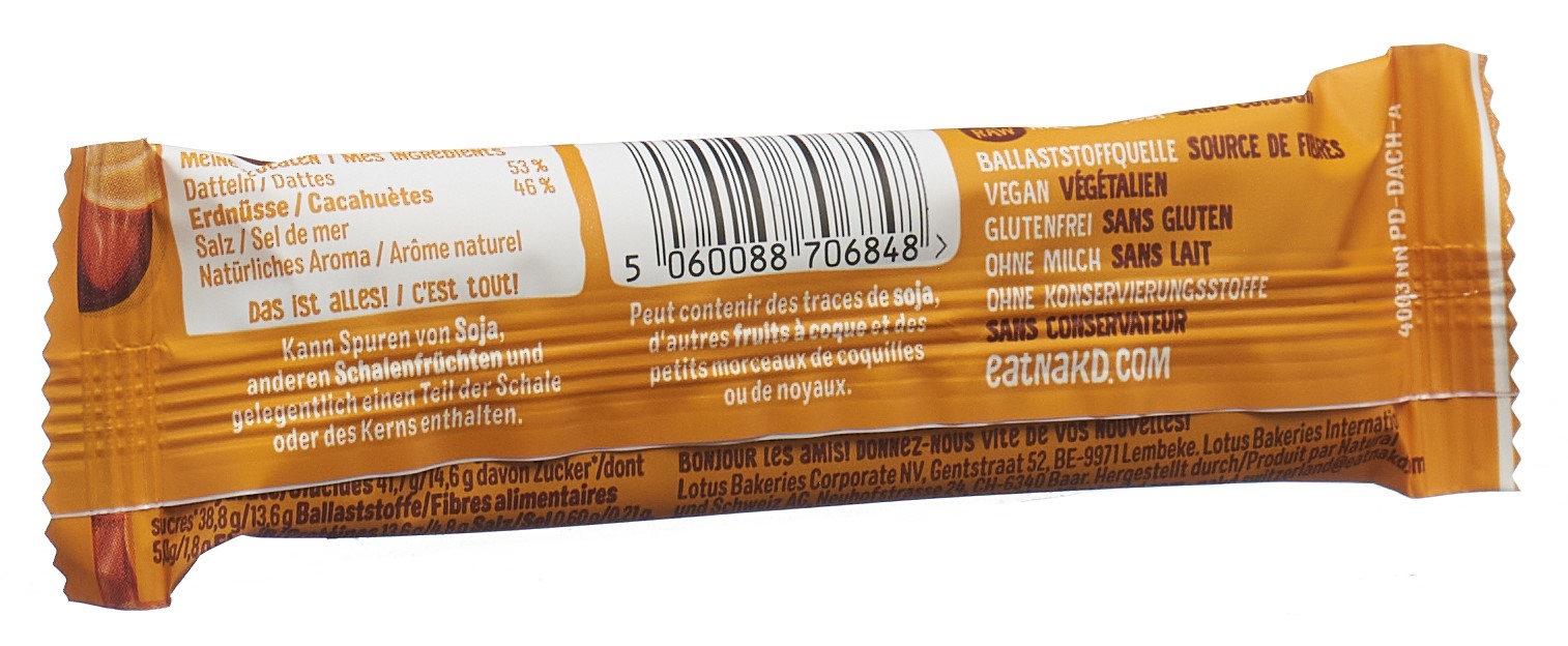 NAKD Riegel Peanut Delight 4 x 35 g