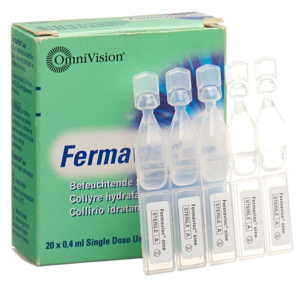 FERMAVISC sine Gtt Opht 20 Monodos 0.4 ml