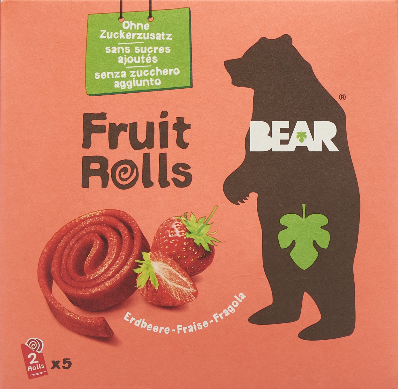 BEAR Fruit Rolls Erdbeer 5 Btl 20 g