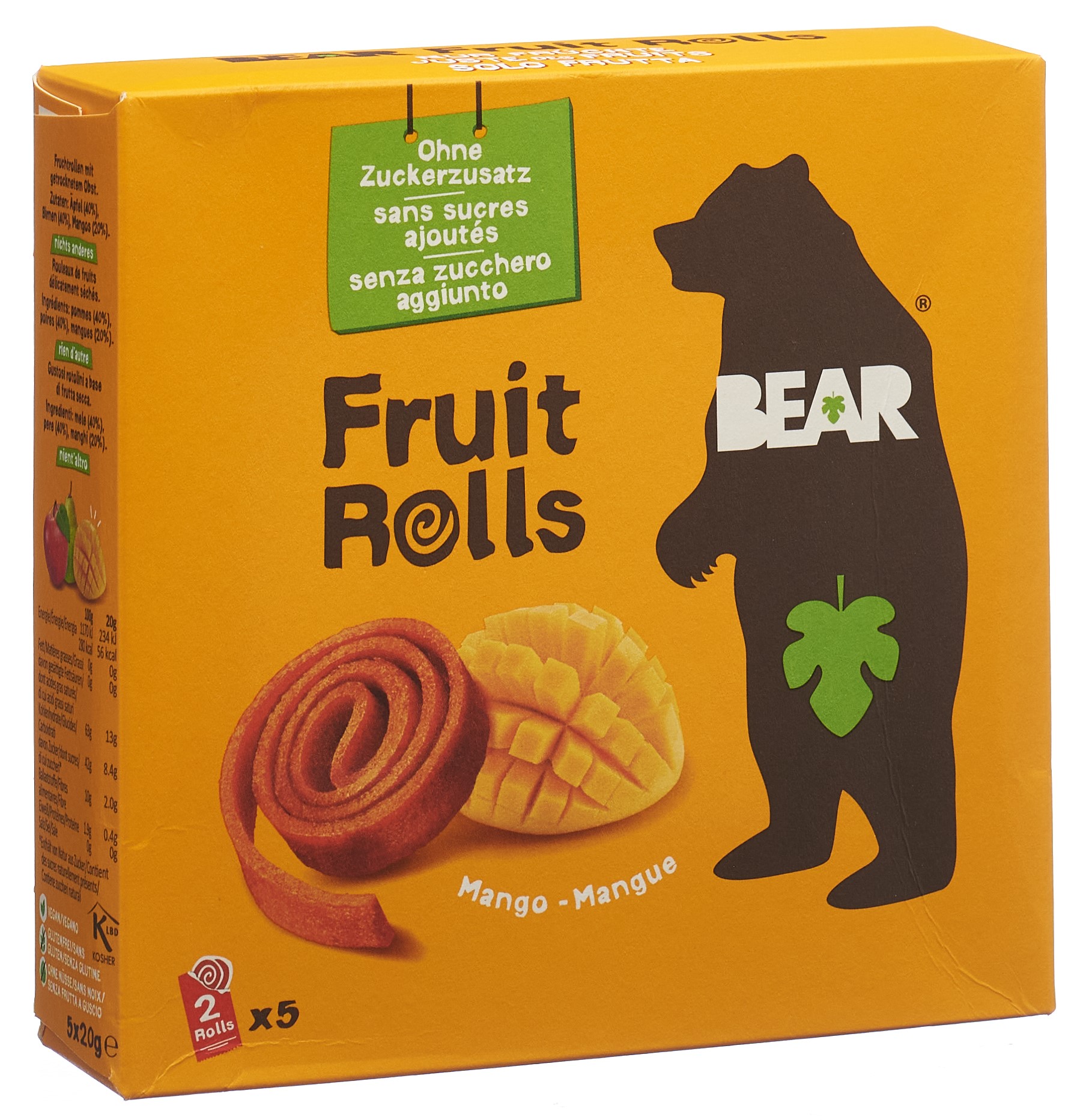 BEAR Fruit Rolls Mango 5 Btl 20 g