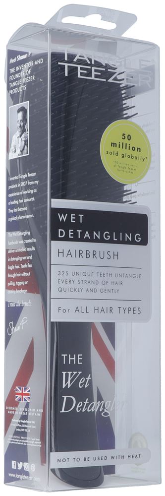 TANGLE TEEZER Entwirrbürste f nasses Haar schwarz