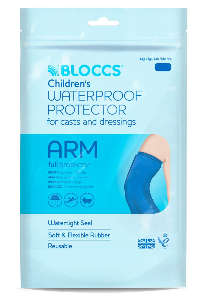 BLOCCS Bad Dusch Wasserschutz Arm 17-28/43cm Kind