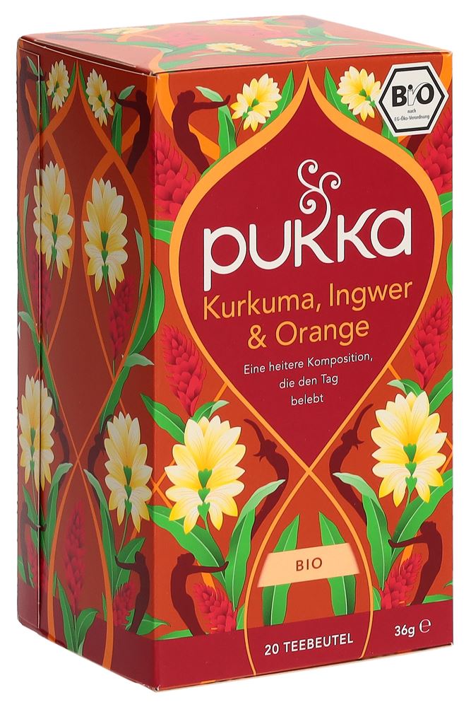 PUKKA Kurkuma Ingwer&Oran ex Kur Aktiv Tee 20 Stk