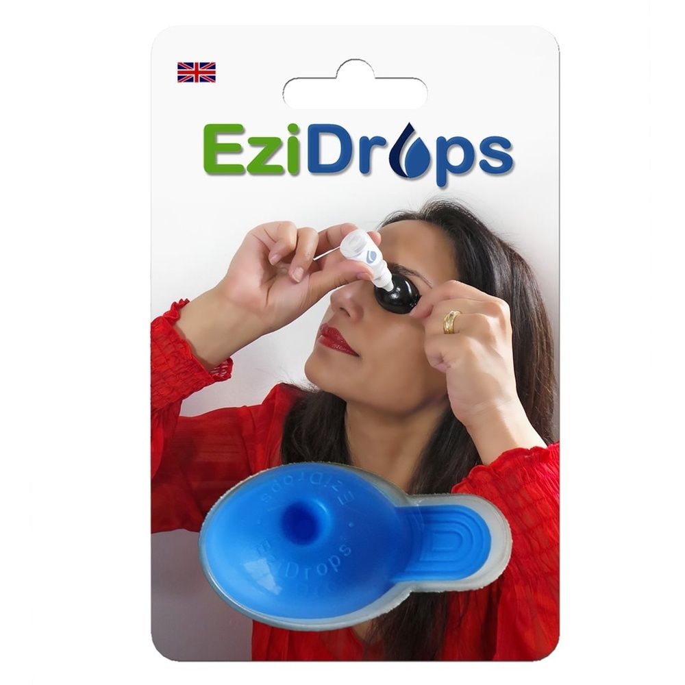 EZIDROPS Augentropfenapplikator blau