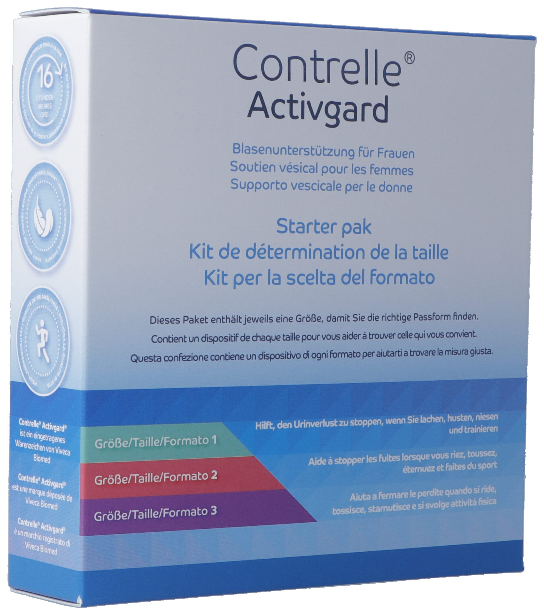 CONTRELLE Activgard Pessar Starterpack ass 3 Stk
