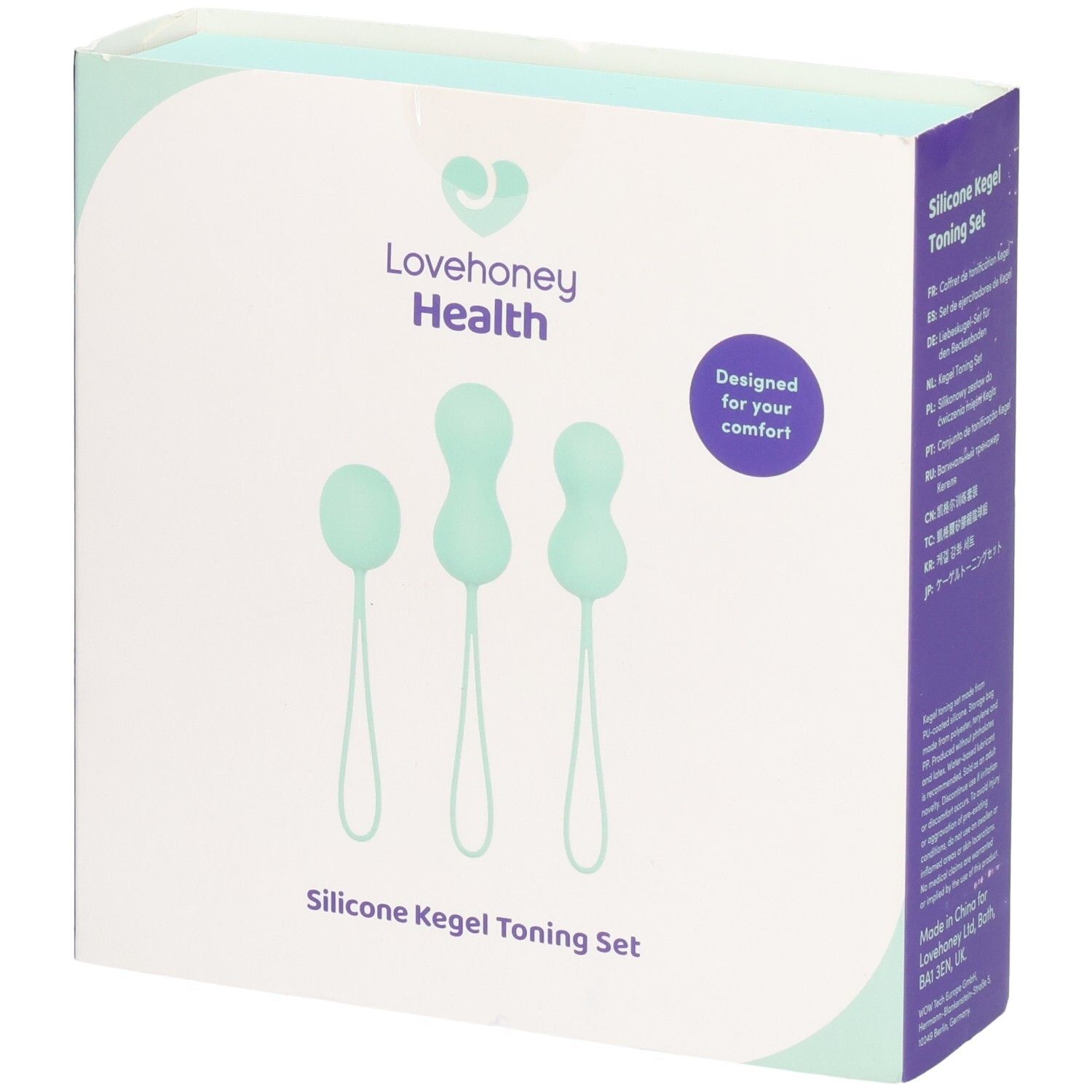 LOVEHONEY Health Silicone Kegel Toning Set Box