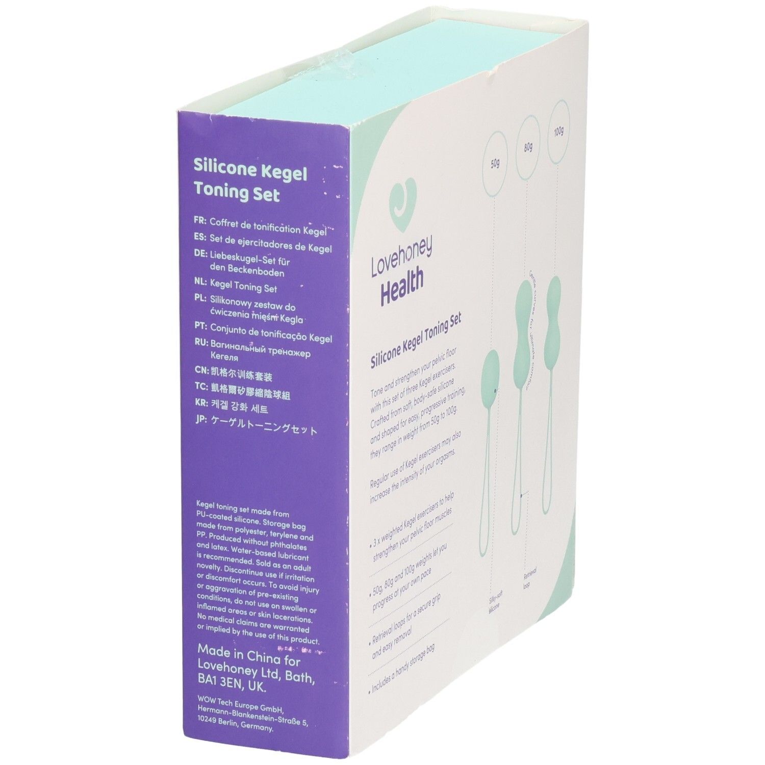 LOVEHONEY Health Silicone Kegel Toning Set Box