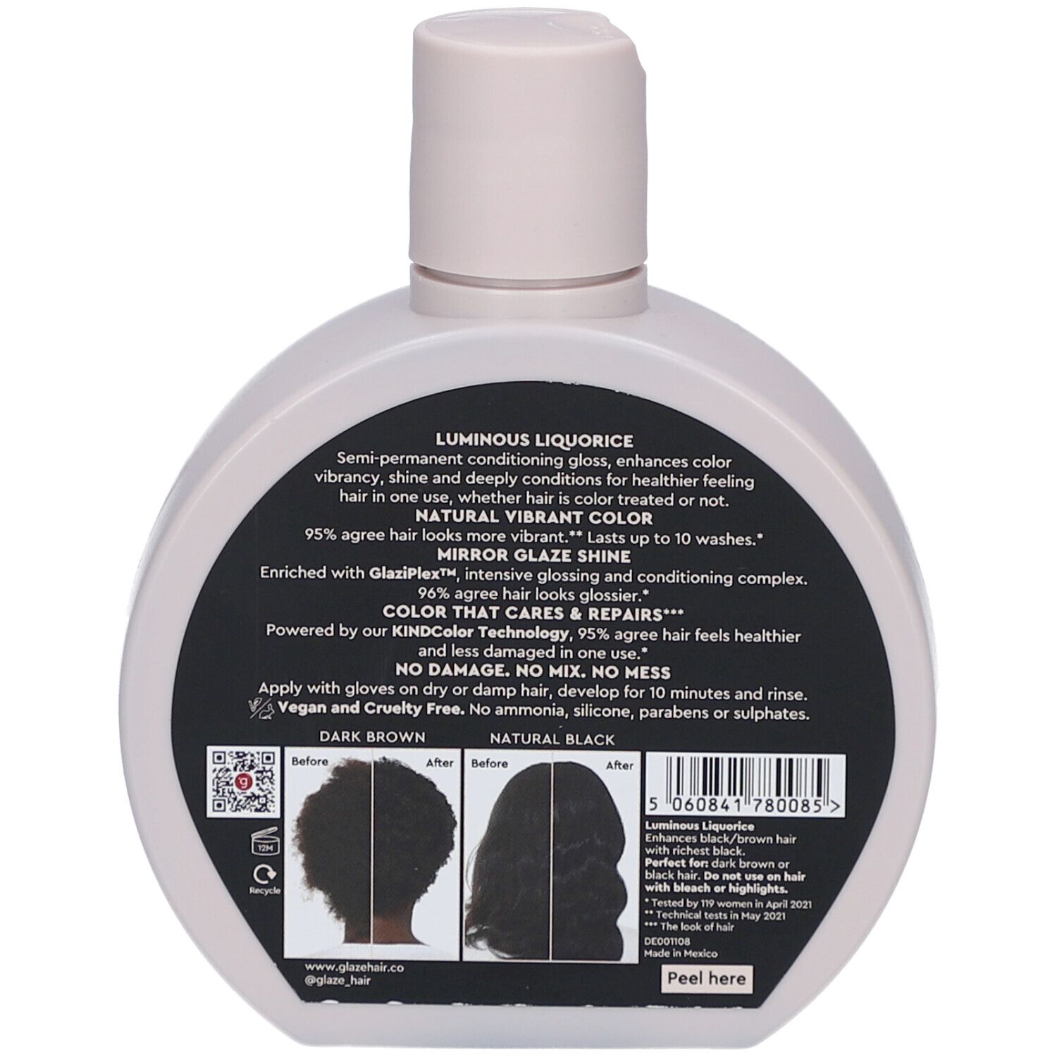 GLAZE Farbvertiefender Gloss echt schwarz 190 ml