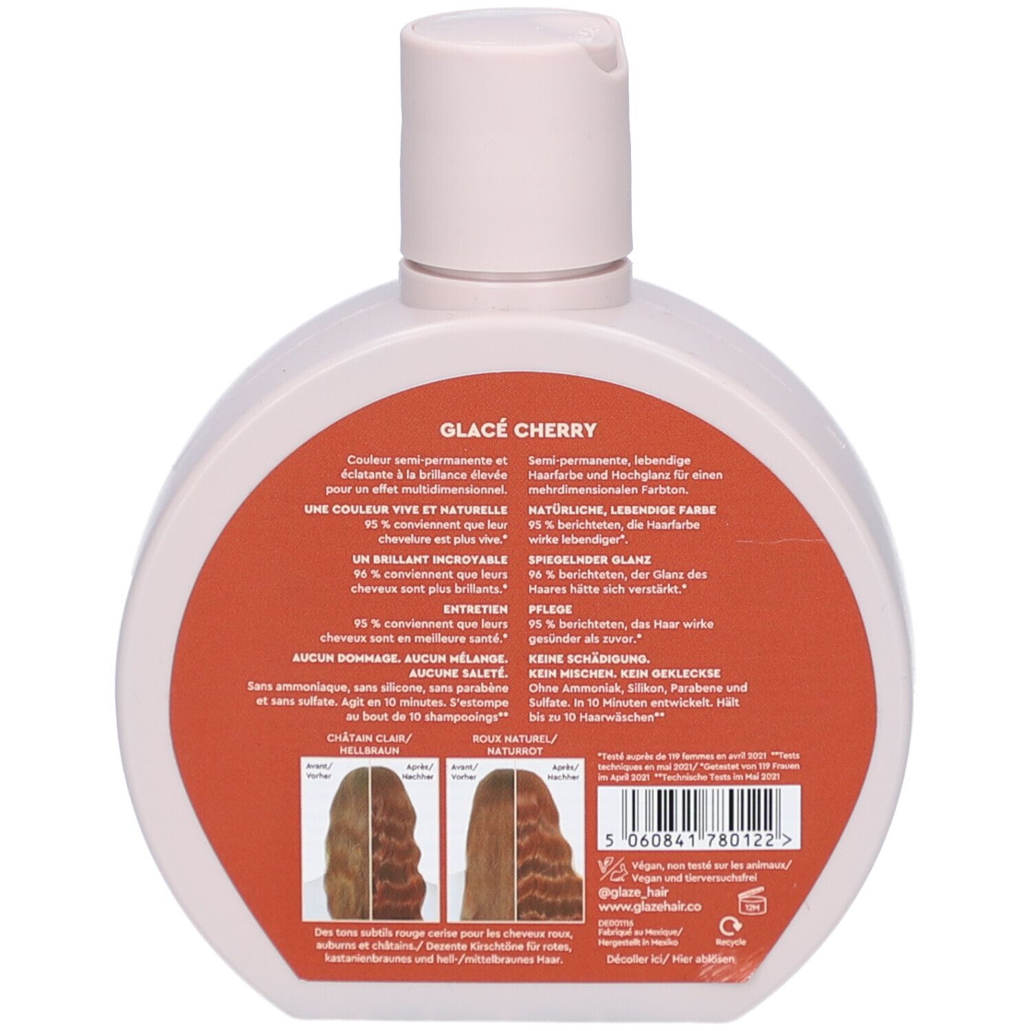 GLAZE Farbvertiefender Gloss kirschrot 190 ml