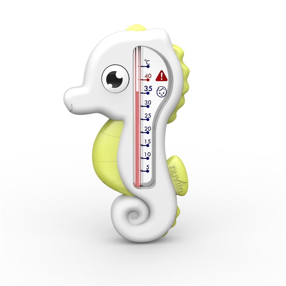 NUVITA Badthermometer Seepferdchen grün