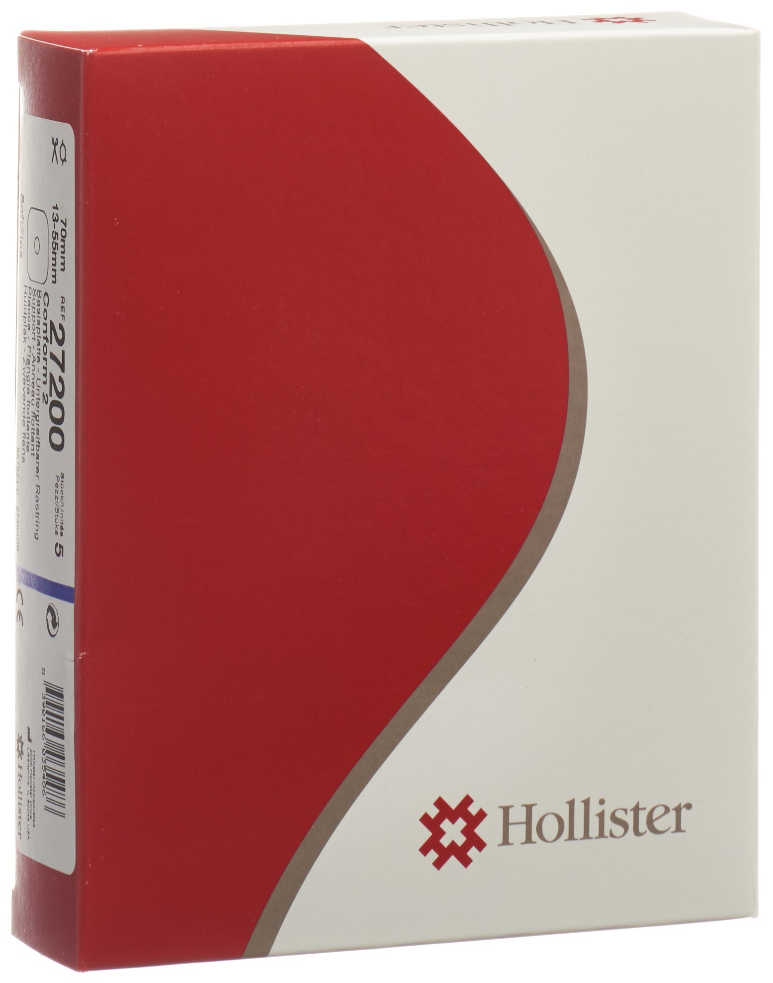 HOLLISTER CONF 2 Basisplatte 13-40mm 5 Stk 25200