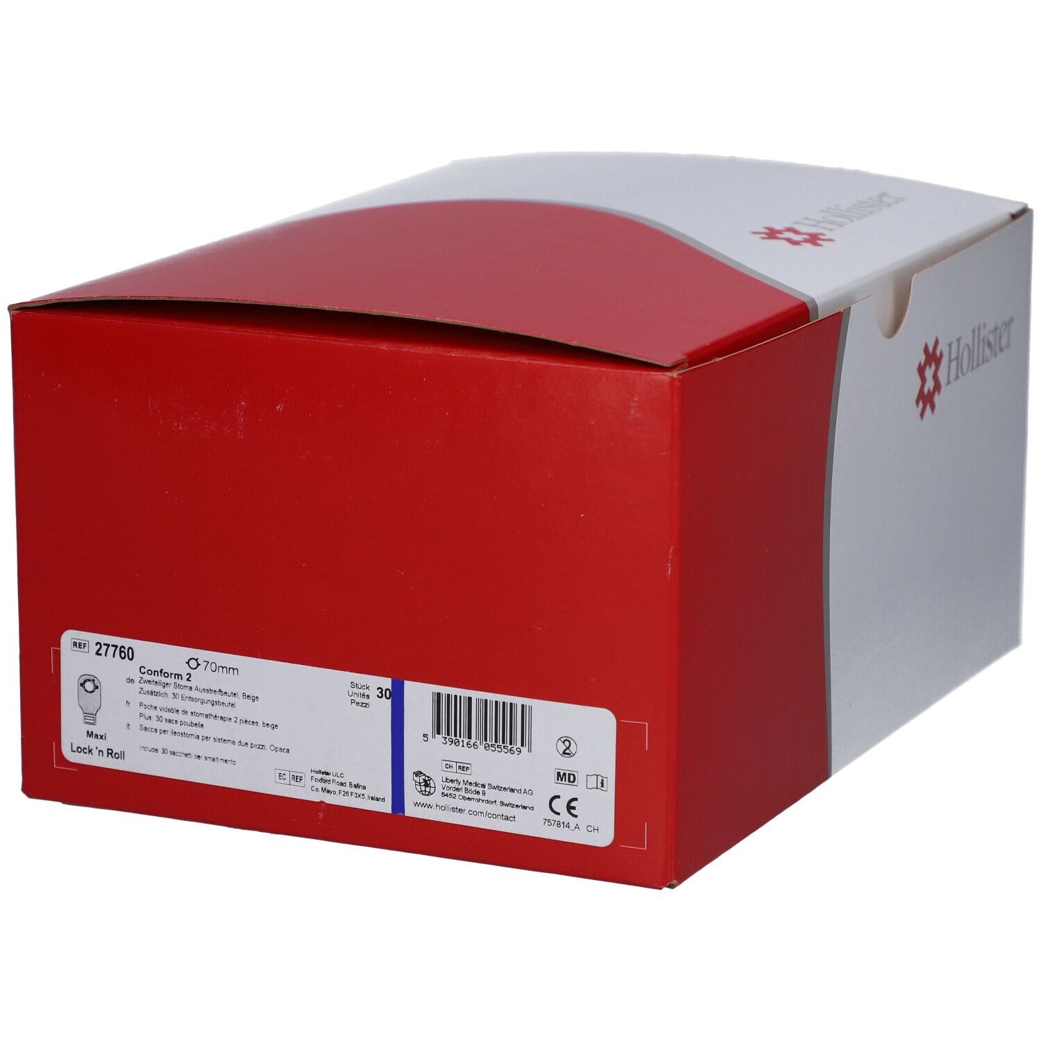 HOLLISTER CONF 2 Ileo 70mm max lock hf 30 Stk