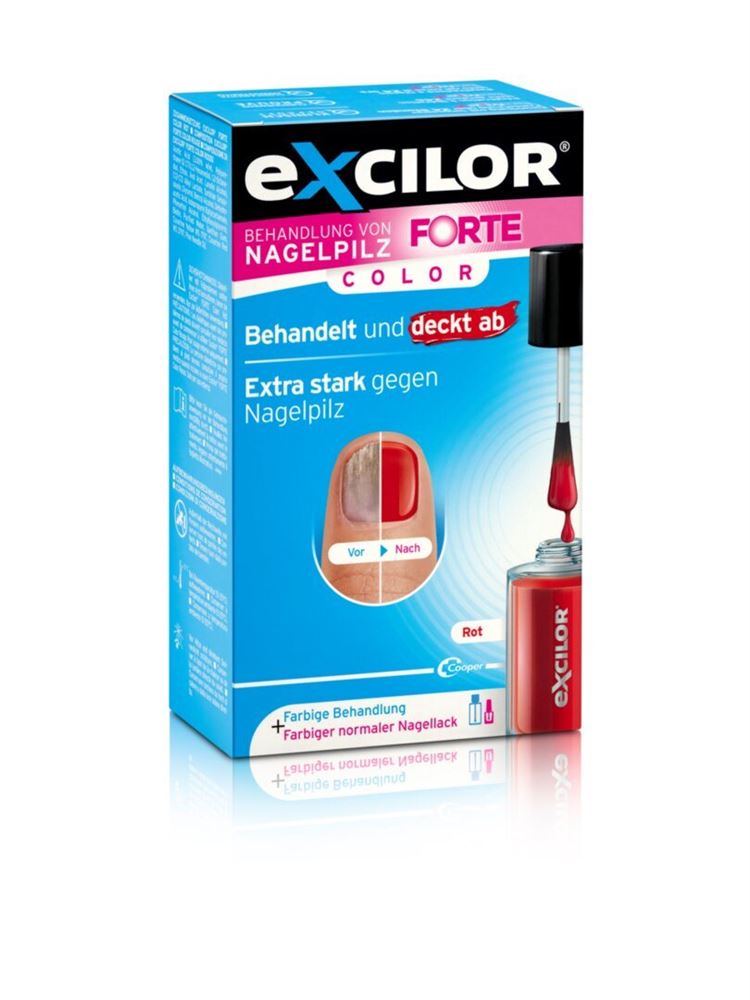 EXCILOR Forte 30ml Lös + Color Red 8ml