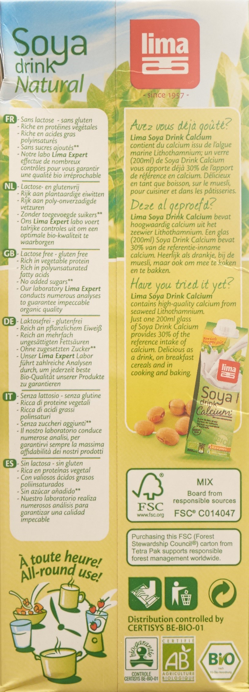 LIMA Soja Drink Tetra 1 lt