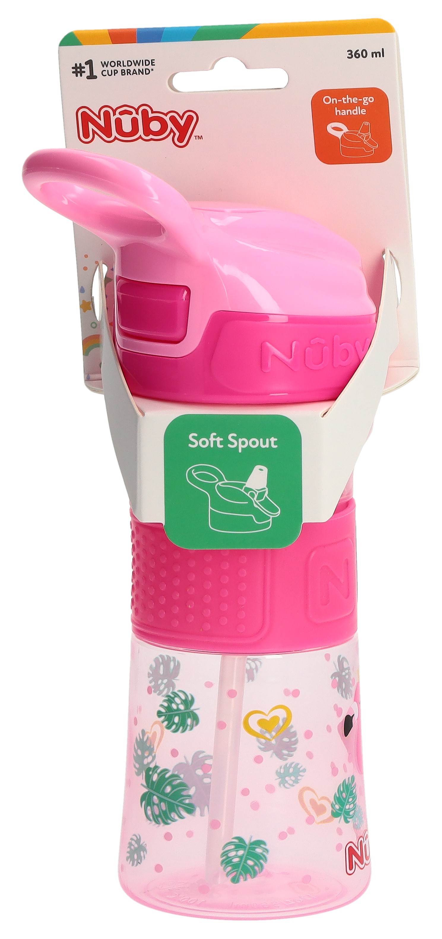 NUBY Trinkhalmbech Reflex 360ml Soft Spout Silikon