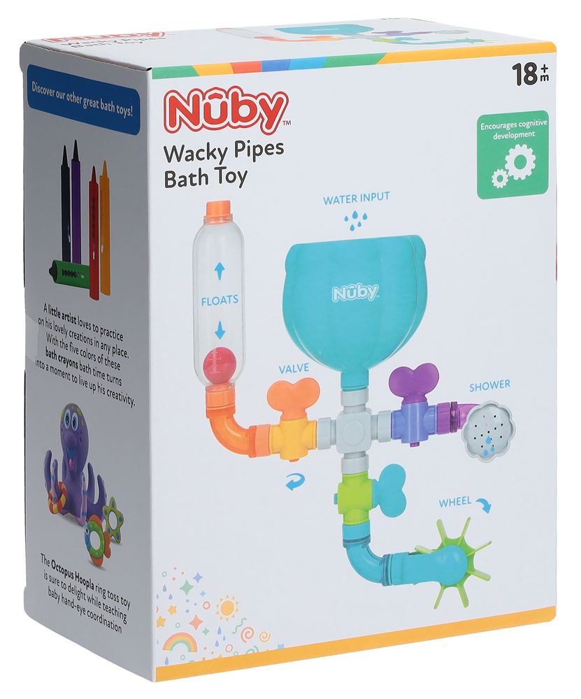 NUBY Badespielzeug Wasserwerk bel zusammensteckbar