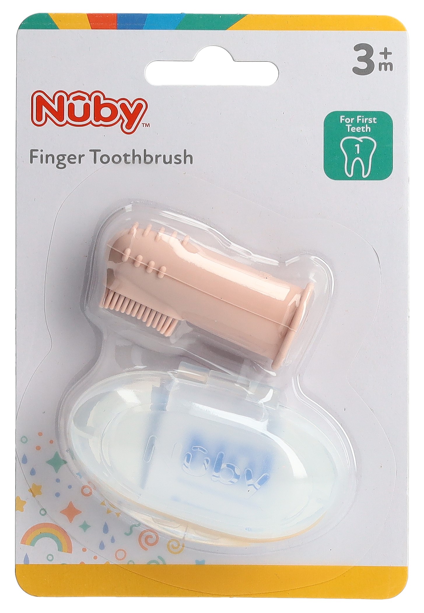 NUBY Finger-Zahnbü m Aufbewahrung Mix 3M+