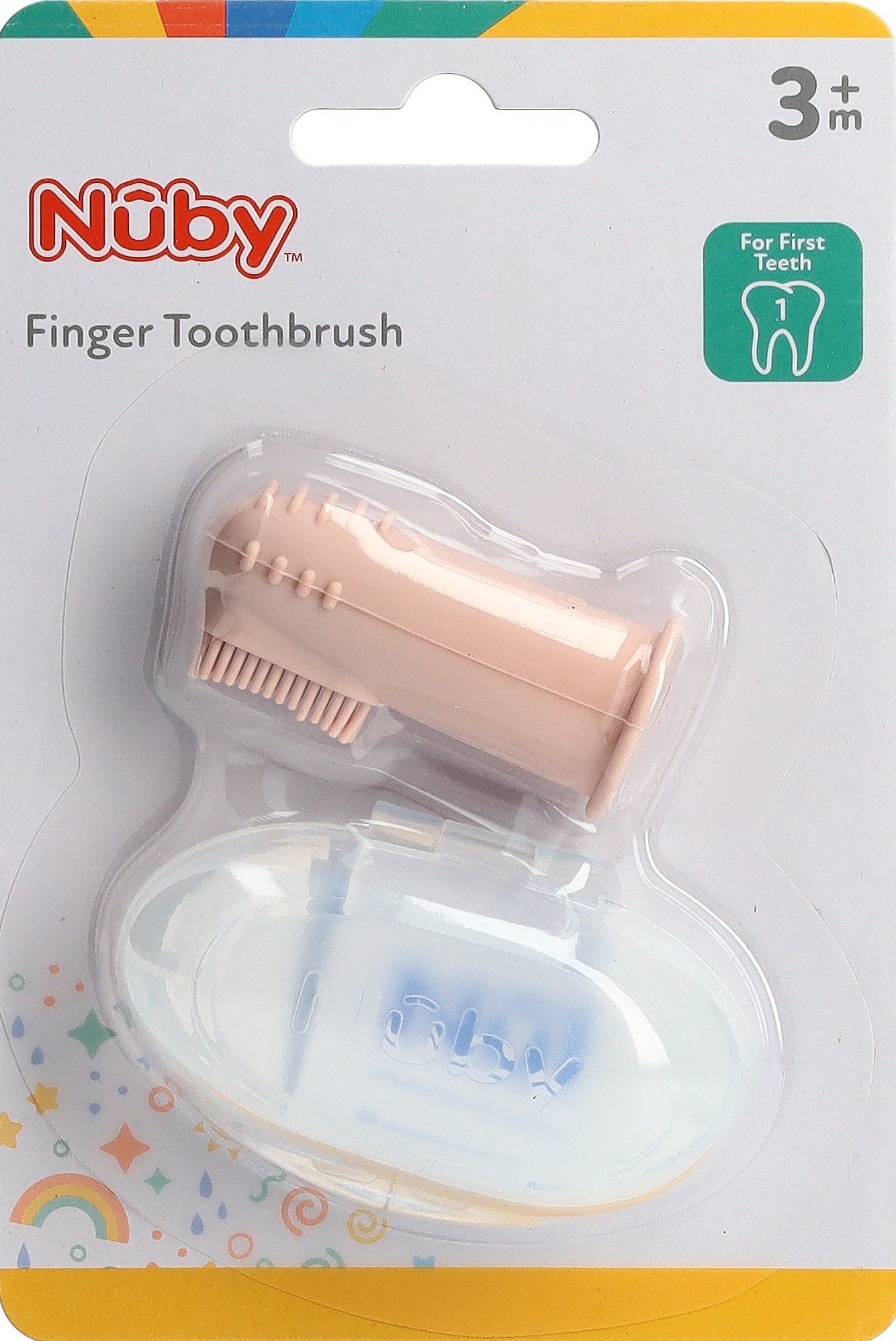 NUBY Finger-Zahnbü m Aufbewahrung Mix 3M+