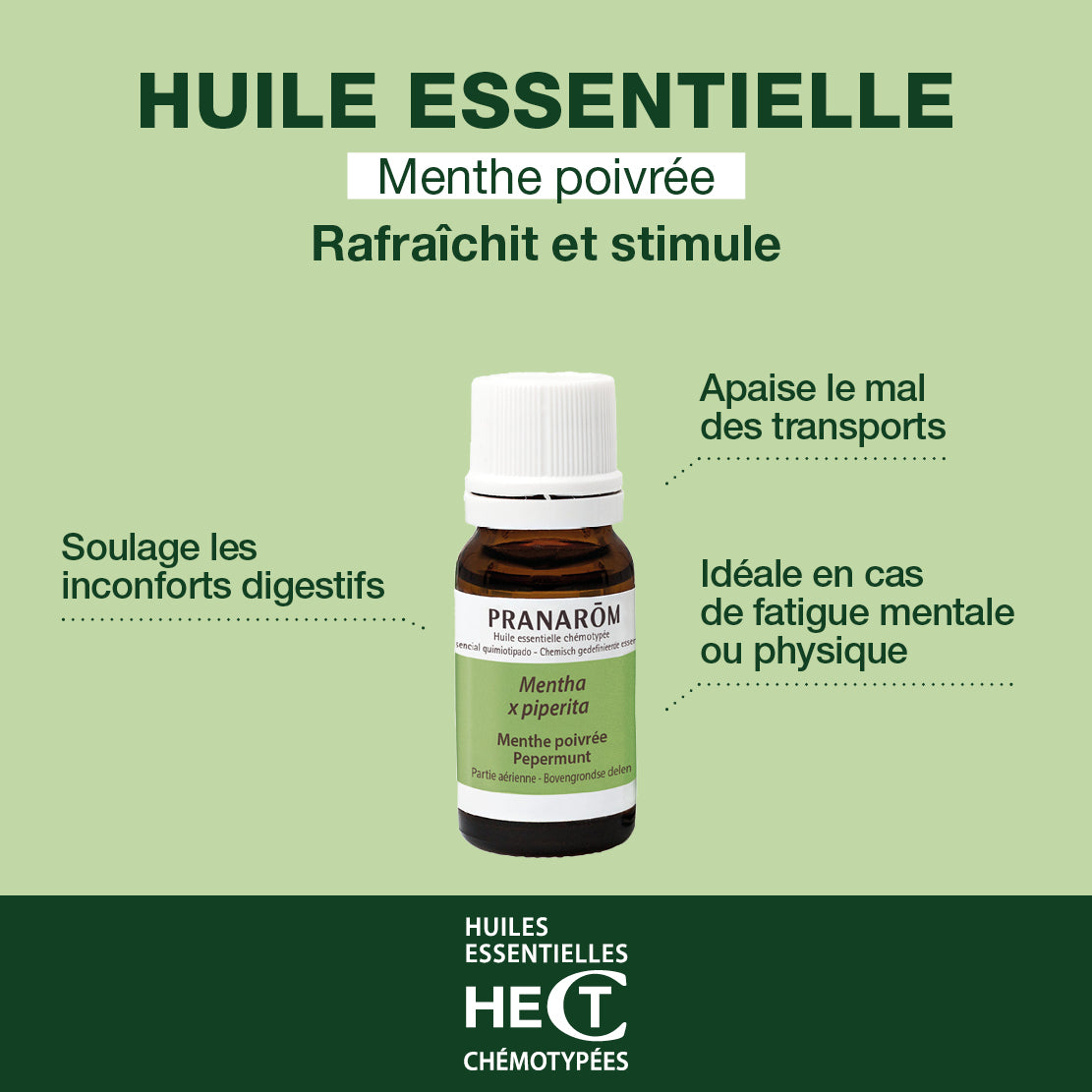 PRANAROM menthe poivrée huil ess bio 10 ml