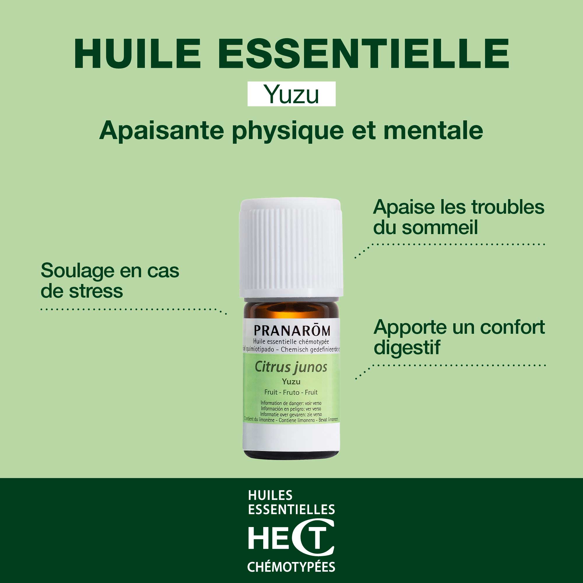 PRANAROM Huile Essentielle de Yuzu 5 ml